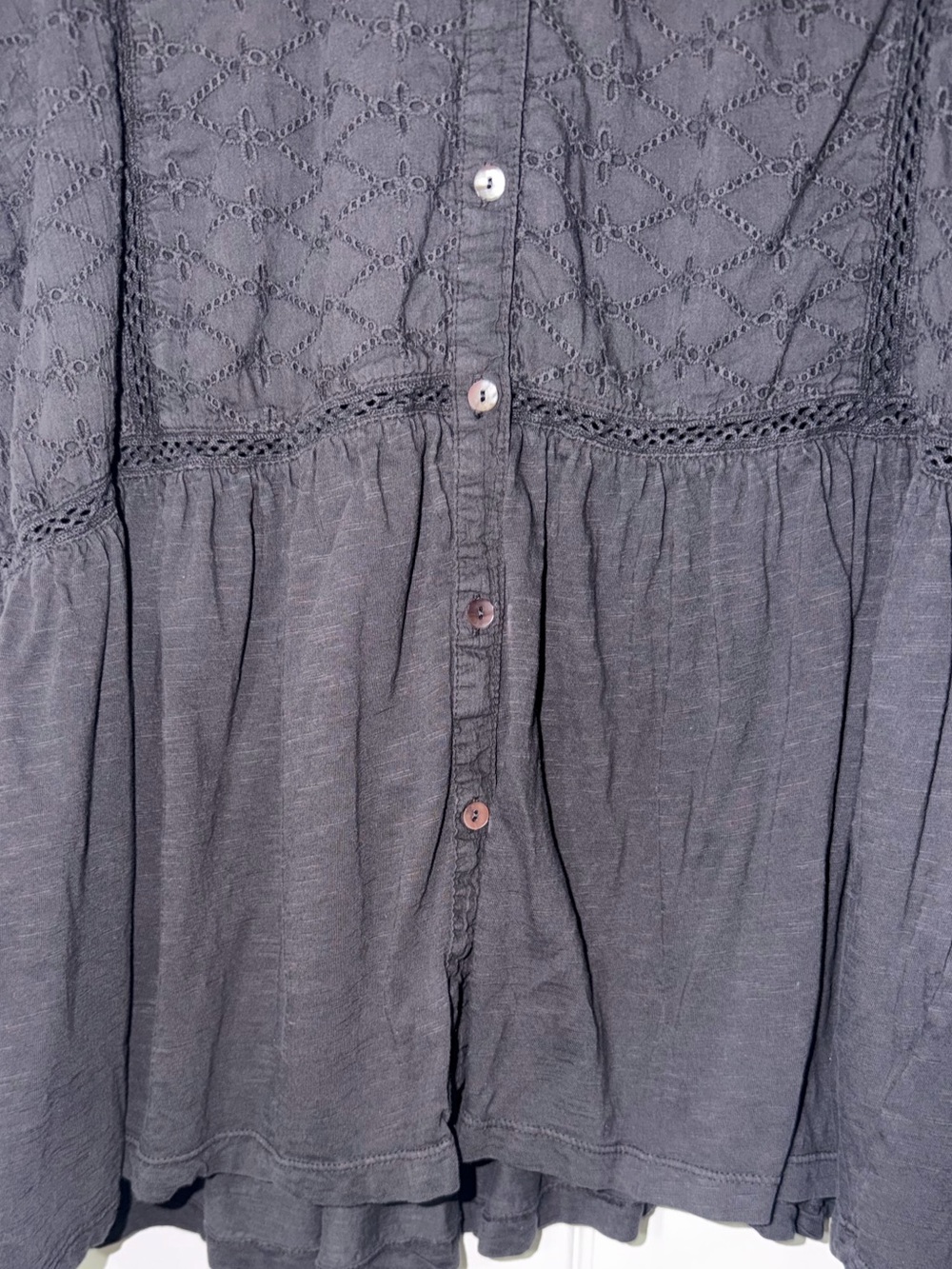 Lace button down - Picture 2 of 4